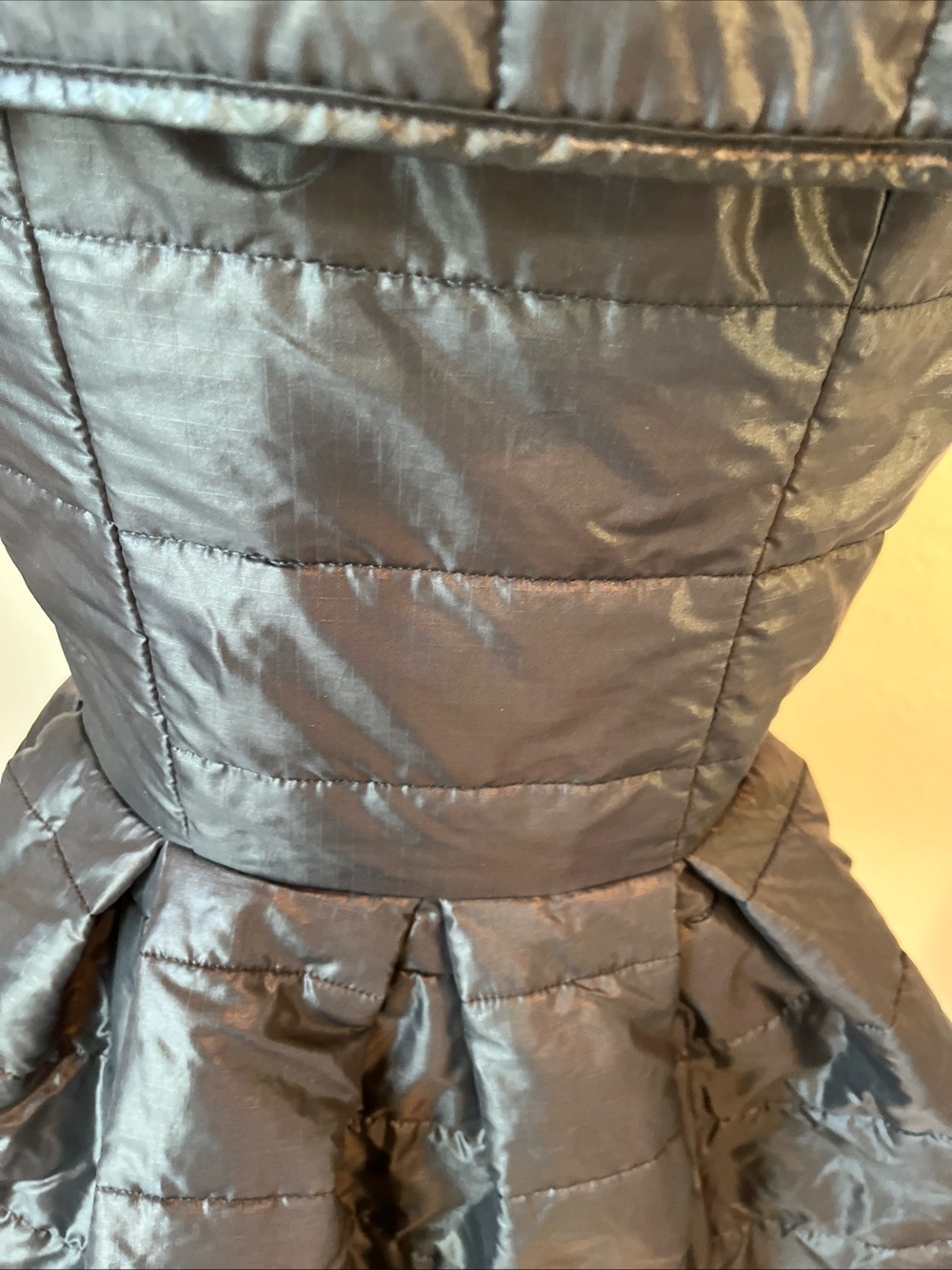 Vintage Lip Service Vest Jacket Flair Skirt Quilted Puff Rare 🍒🍒 LS2 Dress - Picture 8 of 16